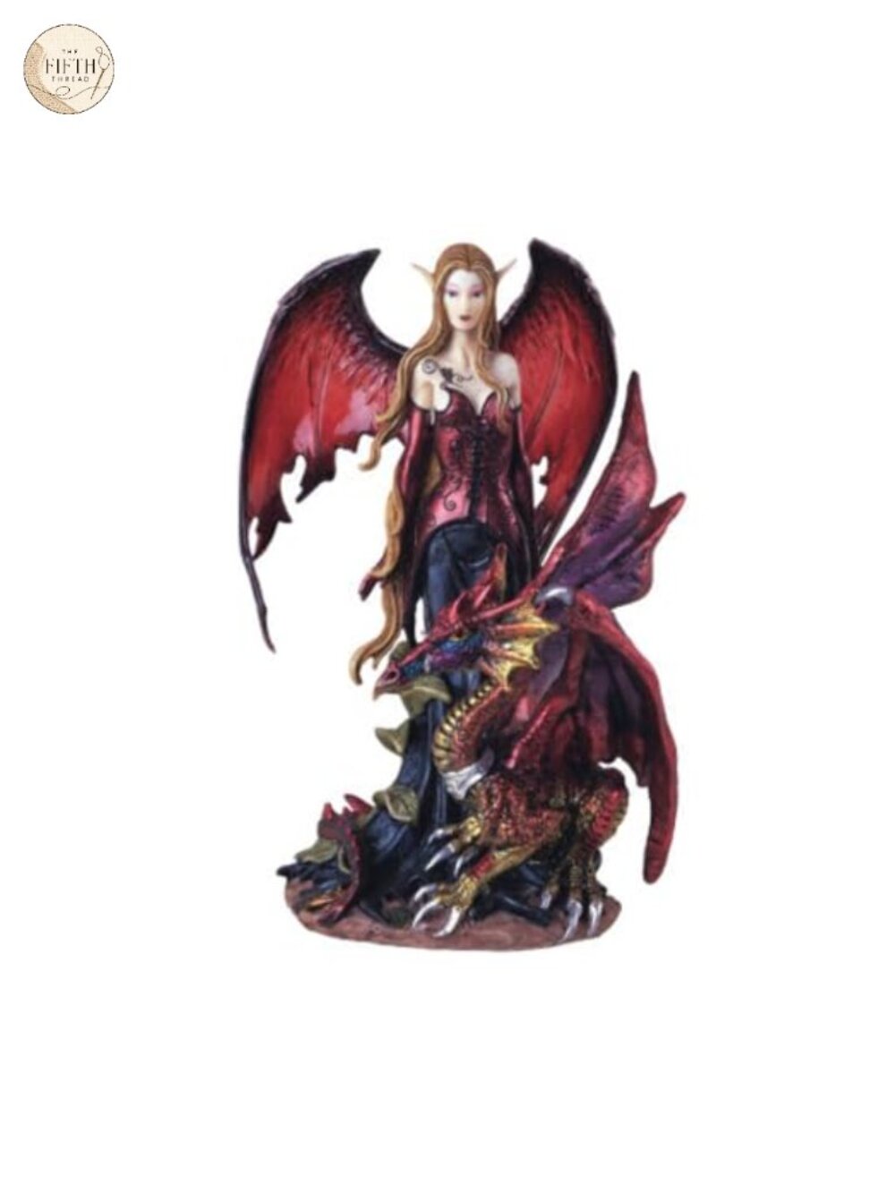 Meadowland Fairy Pixie with Dragon Fantasy Figurine